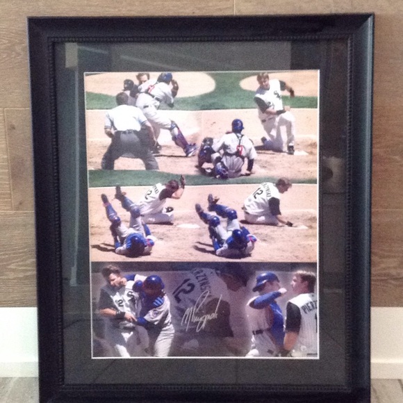Chicago Cubs Sox authentic signed art